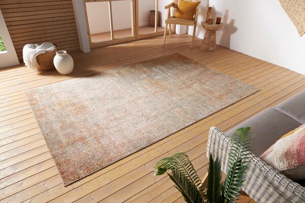 Hanse Home , Kusový koberec Cairo 105585 Gizeh Cream Red – na von aj na doma, 160x235, oranžová, chodba / predsieň