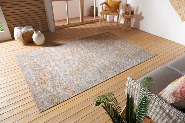Hanse Home , AKCIA: 120x170 cm Kusový koberec Cairo 105587 Port Said Cream Red – na von aj na doma, oranžová, chodba / predsieň