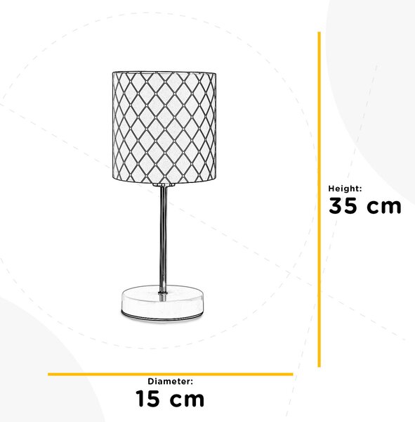 STOLNÁ LAMPA, E14, 15/35 cm - Online Only bytové doplnky, Online Only