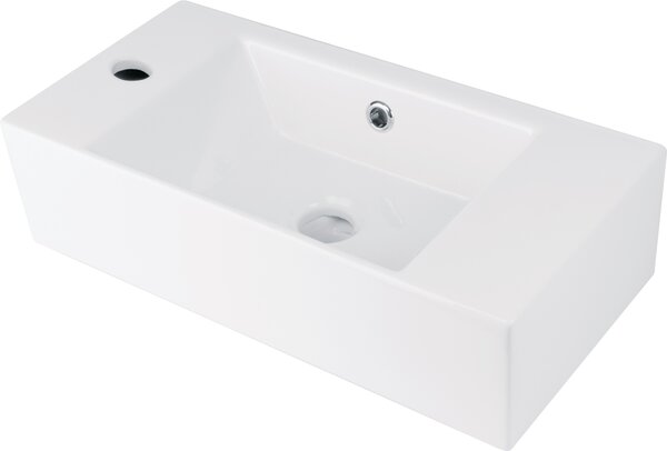 Deante Doskové/závesné umývadlo Hyacint New 50x36 cm, ľavé - CDY 6U2L, keramika