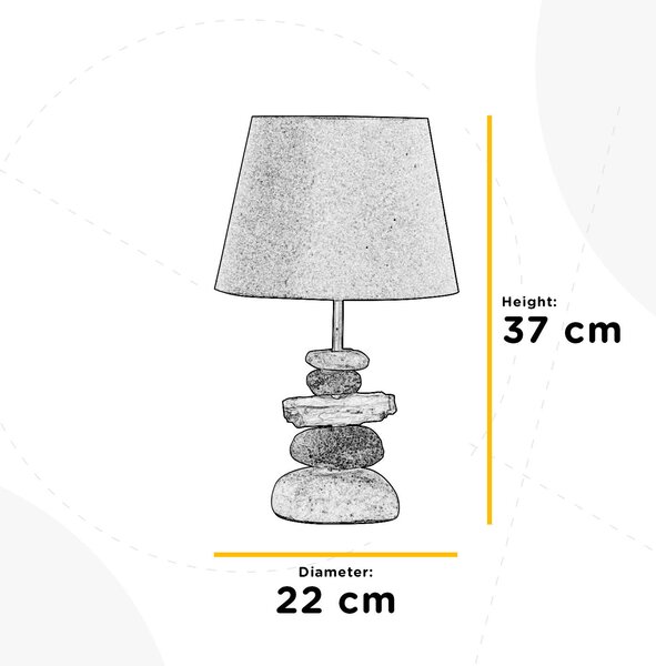 STOLNÁ LAMPA, E27, 26/52 cm - Online Only bytové doplnky, Online Only