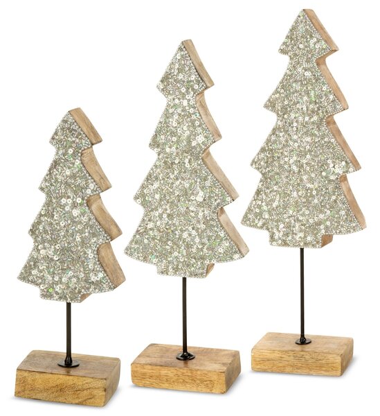 VIANOČNÁ SOŠKA TREE SADA 2KS 11X5X30 CM VIACFAREBNÁ