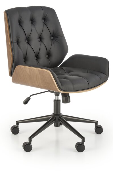 Dizajnová kancelárska stolička Hema1708, orech/čierna