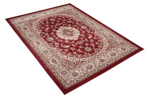 Koberec Dubai BIL 6956A – červený obdĺžnikový koberec z polypropylénu Rozmer: 80x150 cm