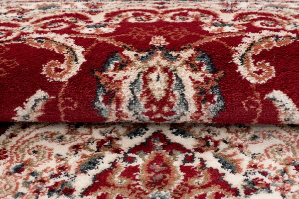 Koberec Dubai BIL 6956A – červený obdĺžnikový koberec z polypropylénu Rozmer: 80x150 cm