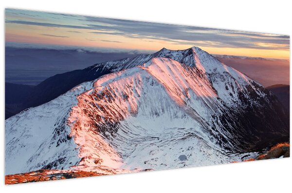 Obraz - Zimná horská panoráma II. (120x50 cm)