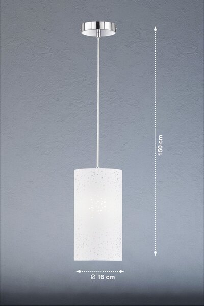 ZÁVESNÉ SVIETIDLO, 16/150 cm Fischer & Honsel - Online Only bytové doplnky, Online Only