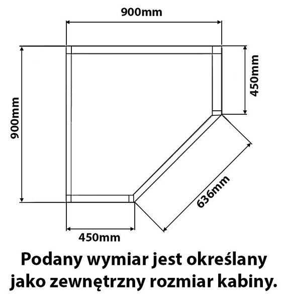 BPS-koupelny Päťuholníkový sprchovací kút KZ10B GL 90x90 zlatá/transparent - bez vaničky