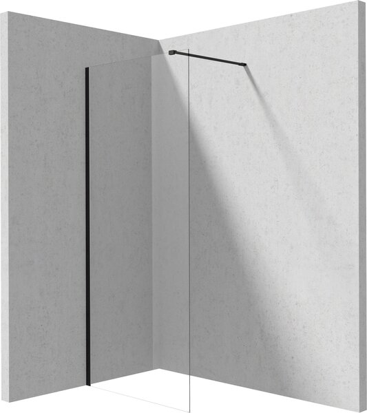 Deante Sprchová zastena Walk-in Prizma - KTJ N38P 80 cm, čierna - bez vaničky