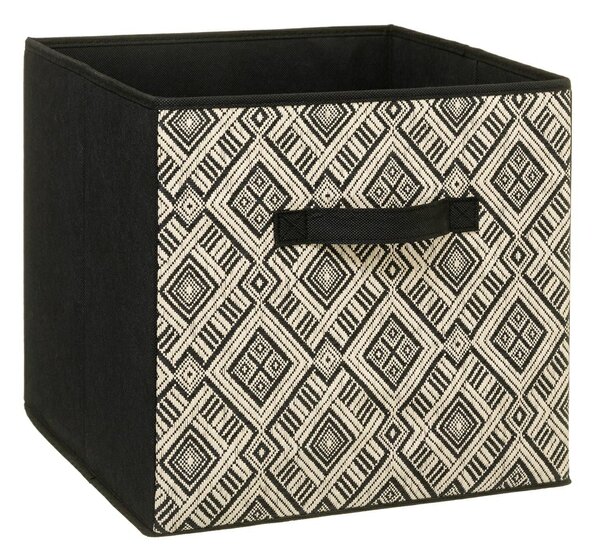 Úložný box Ethnique, 31x31x31 cm, čierna