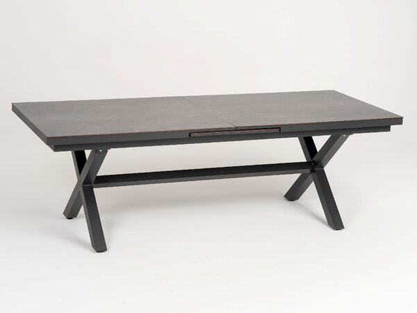 Long Island jedálenský stôl antracitový 240-300 cm