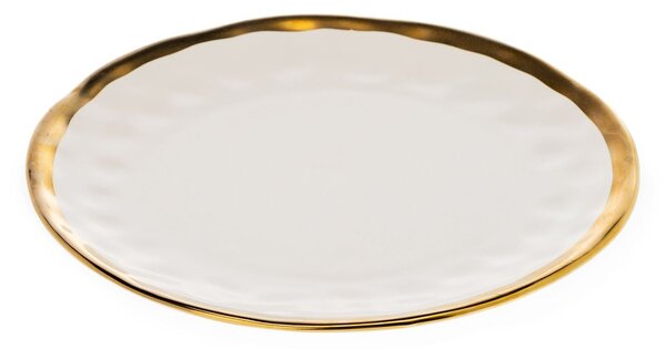 Keramická súprava tanierov Lissa White Gold 2ks