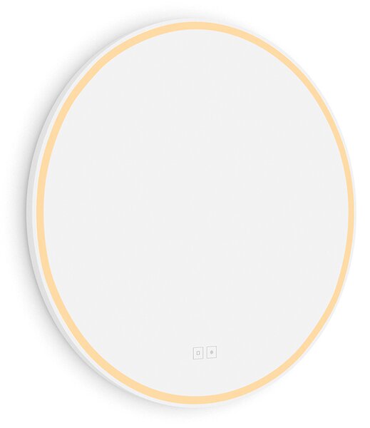 Nimco Biele okrúhle LED zrkadlo pr. 600 s dvoma dotykovými senzormi - ZPB 28000RVX-05