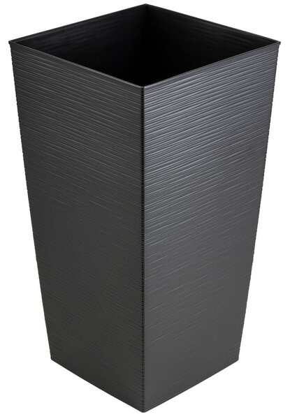 PLASTOVÝ KVETINÁČ PORTO RIFLO 75X39,5X39,5 CM ČIERNA