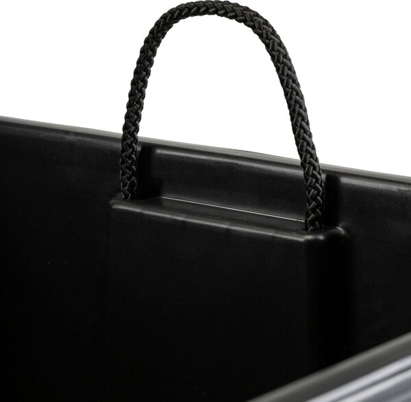 PLASTOVÝ KVETINÁČ PORTO RIFLO 57X29,5X29,5 CM ČIERNA