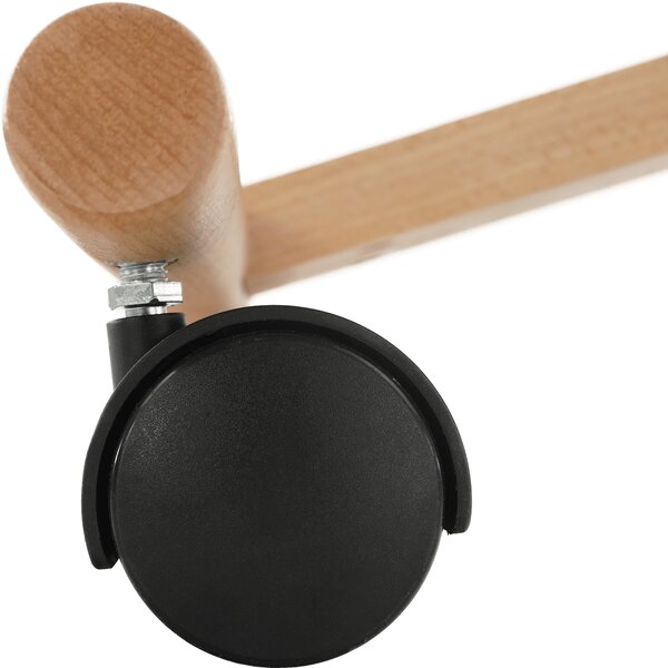 KONDELA Ergonomická kľakačka, oranžová/buk, FLONET