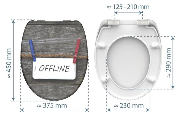 Eisl Sanitär WC sedadlo Duroplast Soft Close Offline 82157