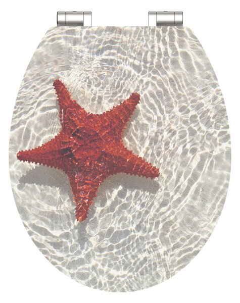 Eisl Sanitär WC sedadlo MDF Soft Close Red Starfish High Gloss 80541