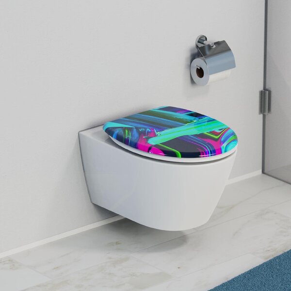 Eisl Sanitär WC sedátko Duroplast Soft Close Neon Paint 82191