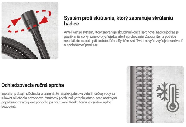 Deante Silia, podomietková 4-otvorová vaňová batéria so sprchovou súpravou, čierna matná, DEA-BQS_N18P