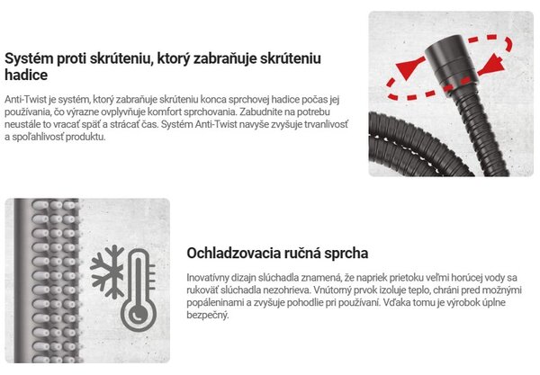 Deante Silia, podomietková 4-otvorová vaňová batéria so sprchovou súpravou, zlatá matná, DEA-BQS_R18P