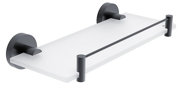 Nimco Polica s ohrádkou, 30 cm UNIX ČIERNA - UNC 13091BX-30-90