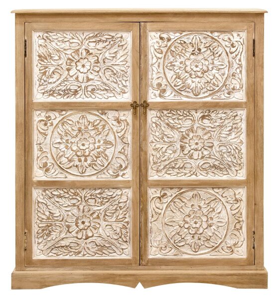 Komoda Sita 115x140x45 indický masív mango