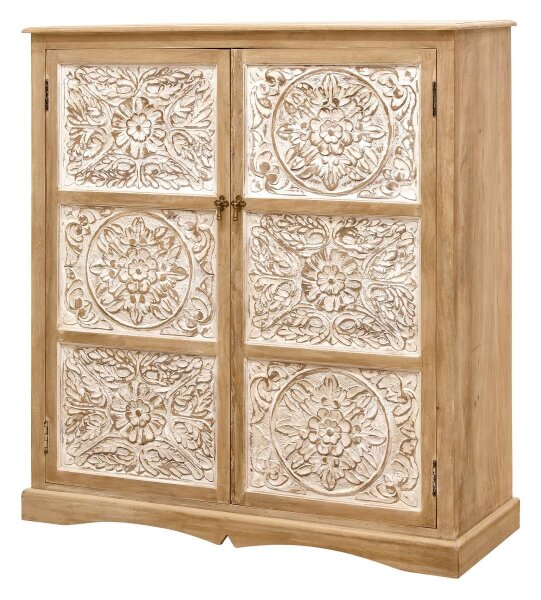 Komoda Sita 115x140x45 indický masív mango