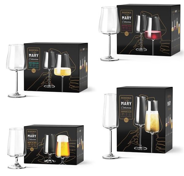 BOHEMIA PRESTIGE MARY POHÁR NA ČERVENÉ VÍNO 600ML SADA 6KS