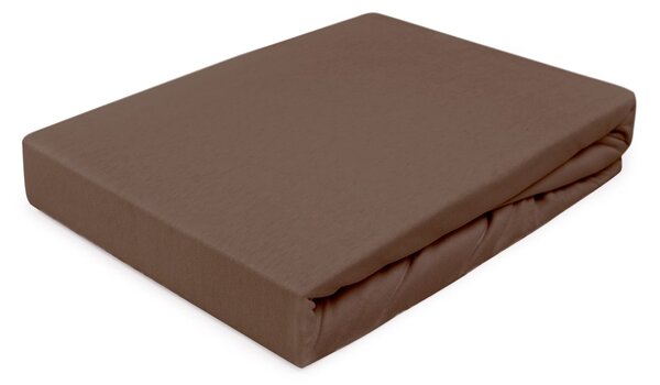 JERSEY PRESTIERADLO 030 90X200 CM HNEDÉ