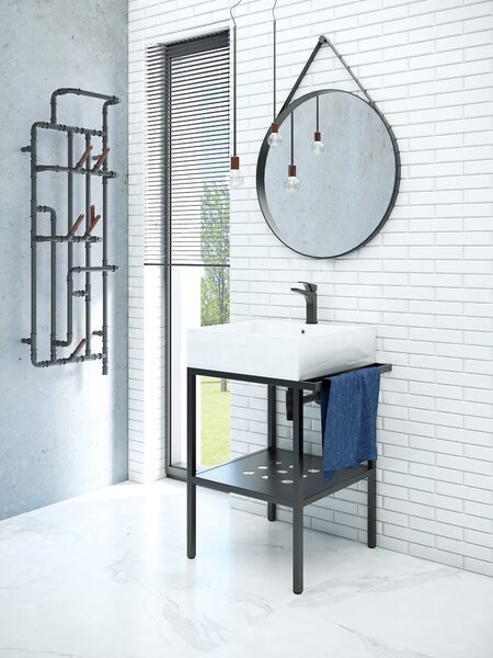 Deante Kúpeľňový set Temisto s umývadlom 50x50 cm – CDTS6U5S