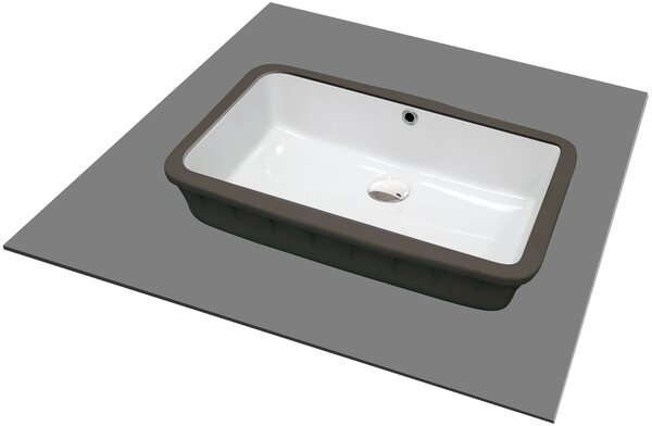 Deante Umývadlo pod dosku Temisto 50x30 cm - CDT 6U5U, keramika