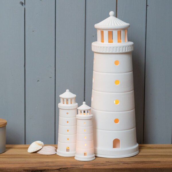 Porcelánový lampáš Lighthouse 40 cm