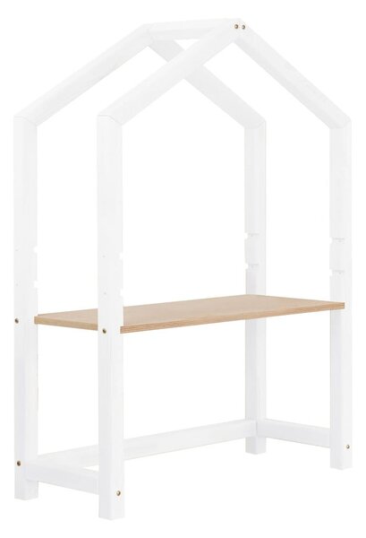 Biely drevený stôl v tvare domčeka Benlemi Stoll, 97 x 39 cm