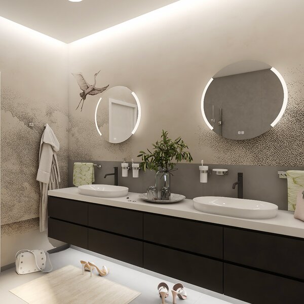 Nimco Okrúhle LED zrkadlo pr. 600 s dvoma dotykovými senzormi - ZP 16000RVX