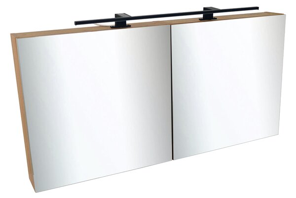 Comodo Zrkadlová skrinka Ideal OW 120 ZS LED-B s osvetlením Any LED 80 B, čierna