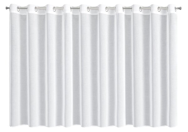 ZÁCLONA NA KRÚŽKOCH LANA 350X150 CM BIELA