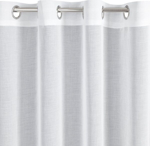 ZÁCLONA NA KRÚŽKOCH LANA 350X150 CM BIELA