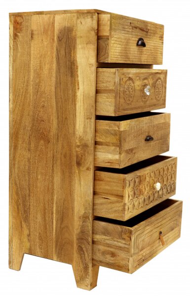 Komoda Manu 60x120x45 indický masív mango