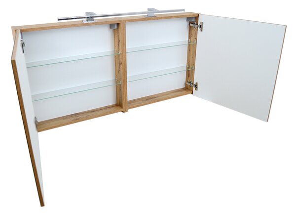 Comodo Zrkadlová skrinka Ideal OW 120 ZS LED-CR s osvetlením Any LED 80 CR, chróm