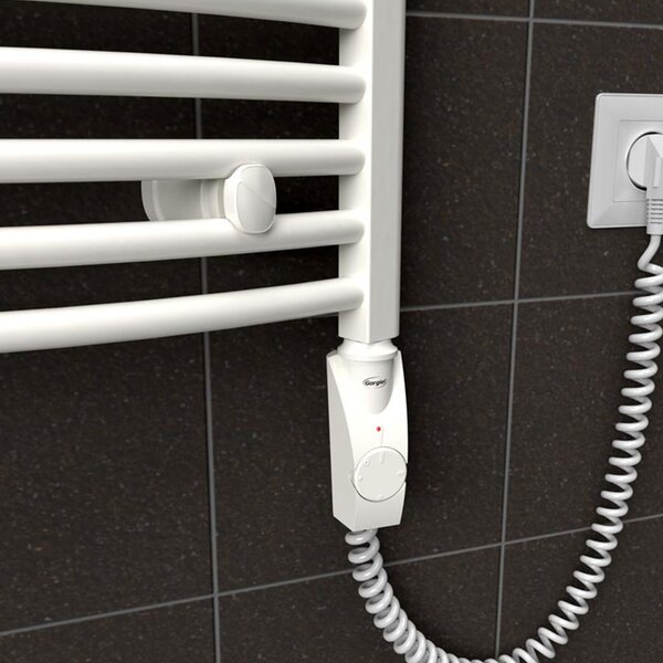 BPS-koupelny Elektrický kúpeľňový radiátor Hermes E 26-01, pripojenie typ 01, 50x106 cm, biela RAL 9016