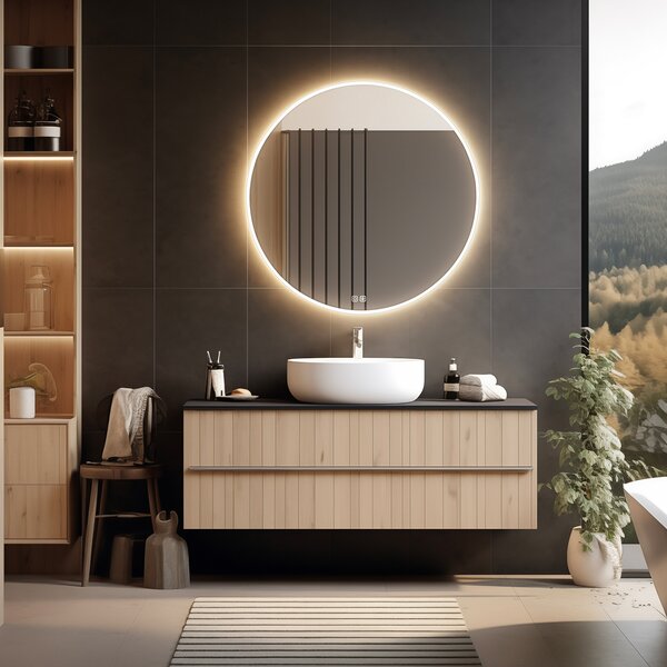 Nimco Okrúhle LED zrkadlo pr. 900 s dvoma dotykovými senzormi - ZP 26003RVX