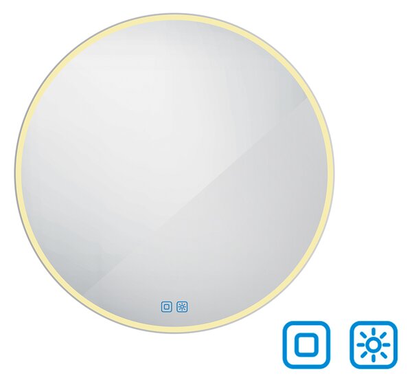 Nimco Okrúhle LED zrkadlo pr. 900 s dvoma dotykovými senzormi - ZP 26003RVX
