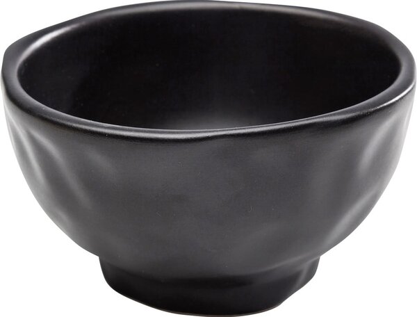 Čierna kameninová miska Kare Design Organic Black, ⌀ 15 cm