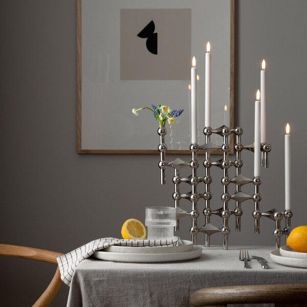 Voskové LED sviečky White – set 2 ks