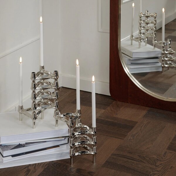 Voskové LED sviečky White – set 2 ks