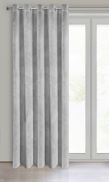ZATEMŇOVACÍ ZÁVES NA KRÚŽKOCH VILLA 140X250 CM SIVÁ