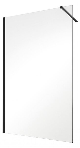 Besco Sprchovací kút Walk-In ECO-N BLACK 90x195 (100x195, 110x195, 120x195) - bez vaničky BESCO-Rozmery: šírka: 90