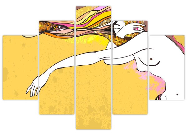 Obraz - Dievča (150x105 cm)