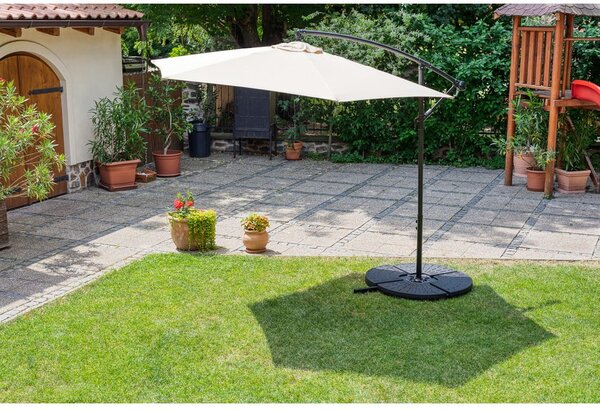 Béžový slnečník ø 300 cm Happy Sun – Essentials
